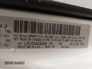 2019 Jeep Cherokee Limited с VIN 1C4PJMDXXKD362634, выставлен на аукционе IAAI как лот 42237505 с пробегом 65 538 миль миль и . История ставок и продаж доступна на DreamBid. Изображение 9.