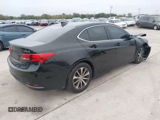 2015 Acura TLX with VIN 19UUB1F34FA012367, listed as a IAAI auction lot 41395618 with 120,786 mi miles. Bid and sale history available at carsss.com. Image 4.