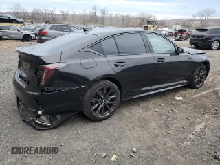 2023 Cadillac CT5 Sport with VIN 1G6DU5RK3P0105278, listed as a Copart auction lot 80003734 with 27,806 mi miles and Salvage Title. Bid and sale history available at DreamBid. Image 3.