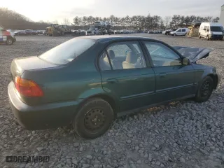 2000 Honda Civic VP with VIN 2HGEJ661XYH597401, listed as a Copart auction lot 47554195 with 156,681 mi miles and Salvage Title. Bid and sale history available at carsss.com. Image 3.