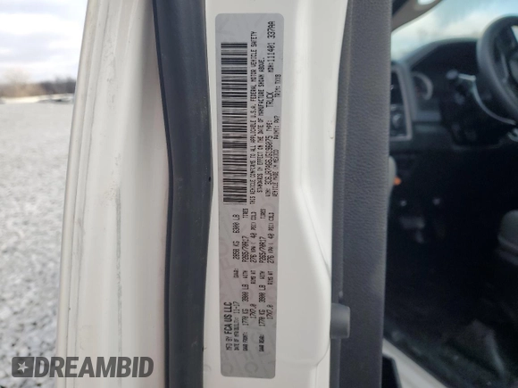 2018 Ram 1500 Tradesman с VIN 3C6JR7AG6JG196075, выставлен на аукционе Copart как лот 82957264 с пробегом 62 677 миль миль и Списание • Salvage title. История ставок и продаж доступна на DreamBid. Изображение 15.