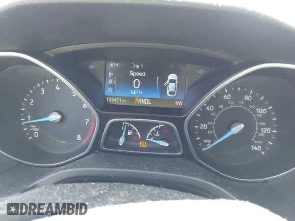 2016 Ford Focus SE with VIN 1FADP3F24GL248175, listed as a IAAI auction lot 41867019 with 135,471 mi miles. Bid and sale history available at carsss.com. Image 7.
