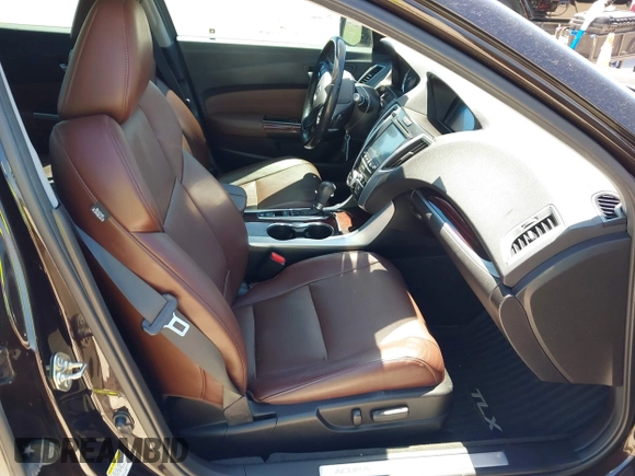2015 Acura TLX Tech with VIN 19UUB1F54FA027274, listed as a IAAI auction lot 41977673 with 169,691 mi miles. Bid and sale history available at carsss.com. Image 5.