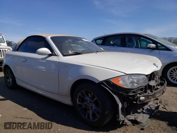 2009 BMW 1 Series 128i with VIN WBAUN13589VH81608, listed as a Copart auction lot 47283005 with 65,158 mi miles and Salvage Title. Bid and sale history available at carsss.com. Image 4.