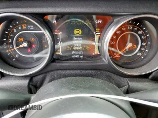 2020 Jeep Gladiator Overland with VIN 1C6HJTFG9LL217966, listed as a Copart auction lot 59424545 with 61,407 mi miles and Salvage title. Bid and sale history available at DreamBid. Image 9.