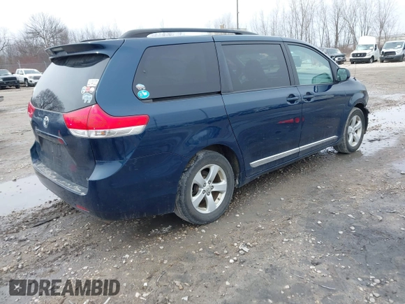 2011 Toyota Sienna LE AAS with VIN 5TDKK3DC4BS094456, listed as a IAAI auction lot 41956894 with 176,882 mi miles. Bid and sale history available at carsss.com. Image 4.