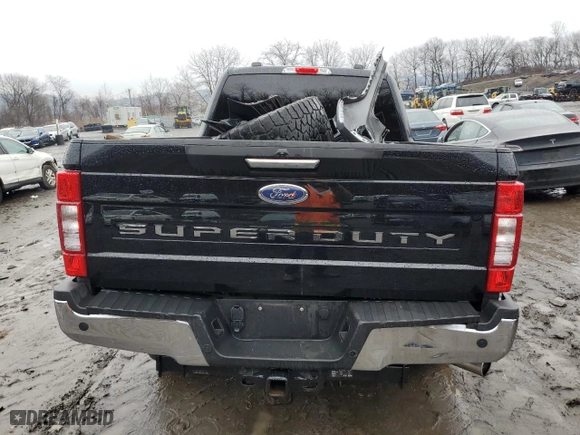 2022 Ford Super Duty F-250 SRW XL with VIN 1FT7W2BN7NEG29072, listed as a Copart auction lot 39789104 with 0 mi miles and Salvage Title. Bid and sale history available at carsss.com. Image 6.