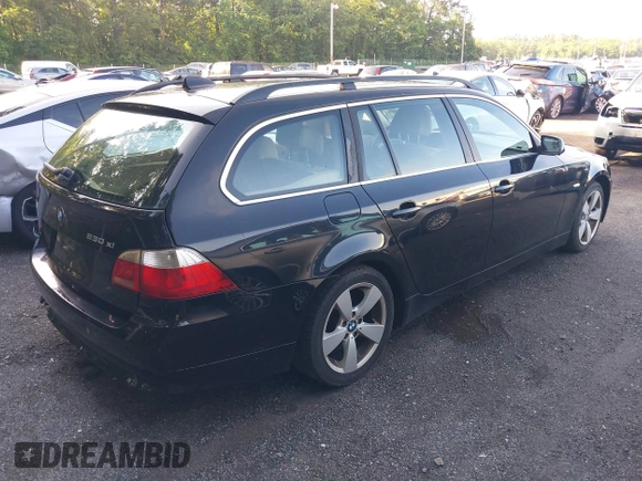 2007 BMW 5 Series 530xi with VIN WBANN73597CN04270, listed as a IAAI auction lot 42681539 with 185,507 mi miles and . Bid and sale history available at DreamBid. Image 4.