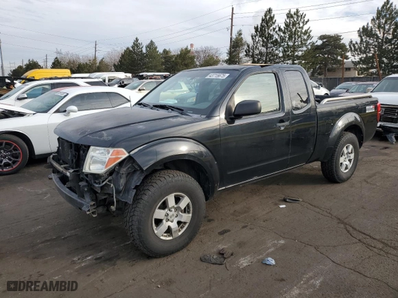 2005 Nissan Frontier 4WD SE with VIN 1N6AD06W45C402708, listed as a Copart auction lot 43715675 with 174,745 mi miles and Salvage Title. Bid and sale history available at carsss.com. Image 1.