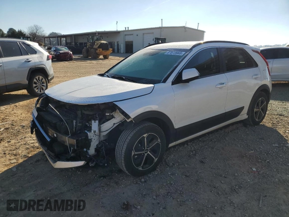 2023 Kia Niro EX with VIN KNDCR3LE5P5081599, listed as a Copart auction lot 87872055 with 34,407 mi miles and Salvage Title. Bid and sale history available at carsss.com. Image 1.