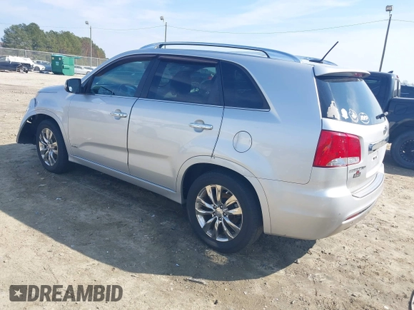 2012 Kia Sorento SX with VIN 5XYKWDA23CG194617, listed as a IAAI auction lot 41504630 with 161,157 mi miles. Bid and sale history available at carsss.com. Image 3.