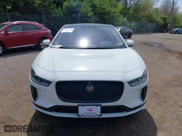 2020 Jaguar I-Pace SE with VIN SADHC2S1XL1F80407, listed as a IAAI auction lot 42033260 with 46,738 mi miles and . Bid and sale history available at DreamBid. Image 13.