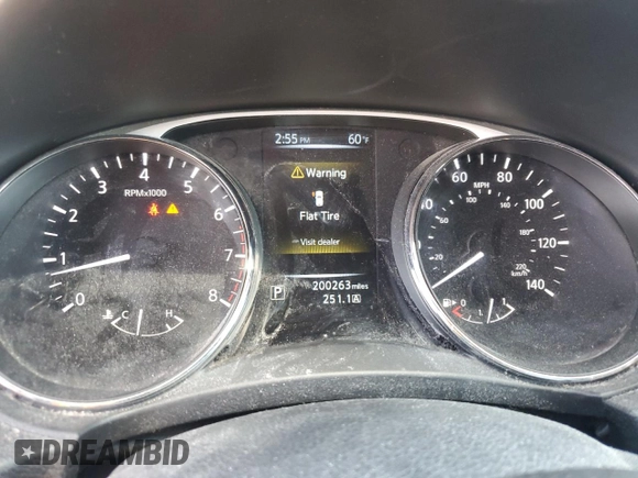 2015 Nissan Rogue S with VIN 5N1AT2MLXFC840222, listed as a Copart auction lot 50228225 with 200,263 mi miles and Salvage Title. Bid and sale history available at DreamBid. Image 9.