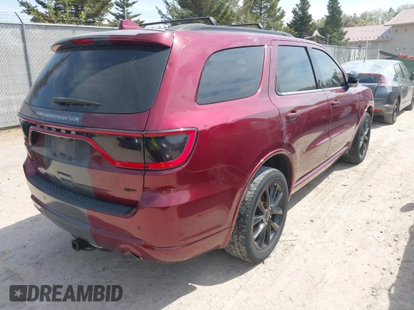 2018 Dodge Durango GT with VIN 1C4RDJDG0JC386749, listed as a IAAI auction lot 42196900 with 92,893 mi miles and . Bid and sale history available at DreamBid. Image 4.