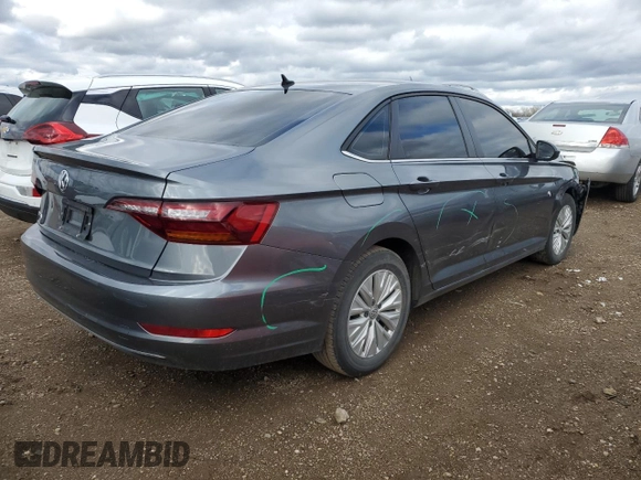 2019 Volkswagen Jetta S with VIN 3VWC57BU9KM134543, listed as a Copart auction lot 53554895 with 51,347 mi miles and Salvage title. Bid and sale history available at DreamBid. Image 3.