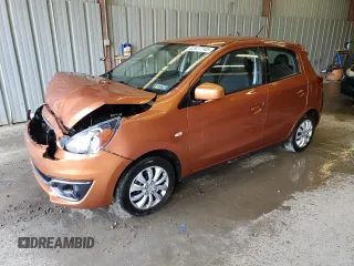 2019 Mitsubishi Mirage ES z VIN ML32A3HJ0KH007493, wystawiony jako Copart lot #52977745 z przebiegiem 52 367 mil mil oraz Szkoda całkowita • Salvage title. Historia ofert i sprzedaży dostępna na DreamBid. Obrazek 1.
