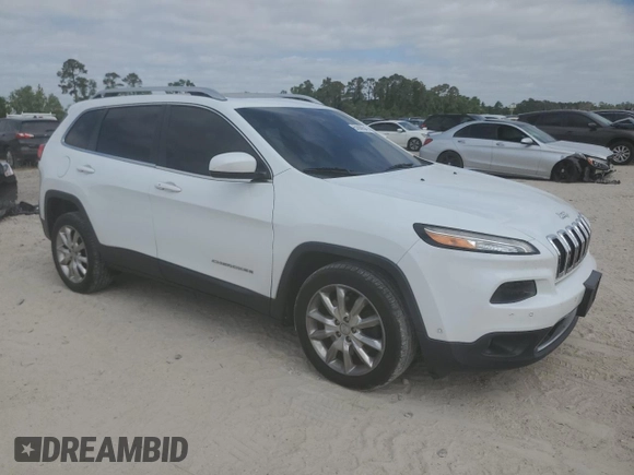 2015 Jeep Cherokee Limited with VIN 1C4PJLDS4FW700683, listed as a Copart auction lot 52969045 with 143,344 mi miles and Clean Title. Bid and sale history available at DreamBid. Image 4.