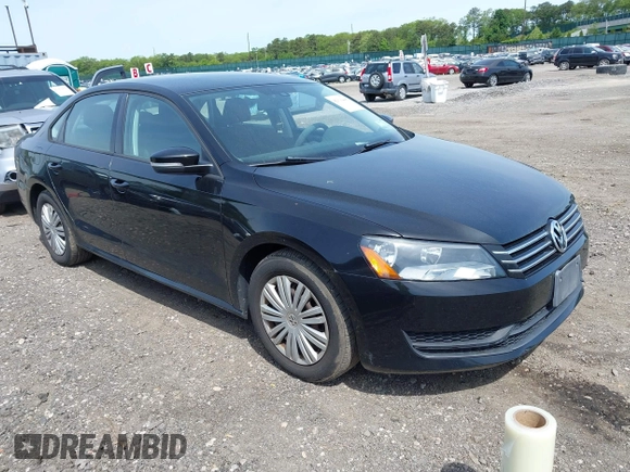 2014 Volkswagen Passat S with VIN 1VWAP7A3XEC008370, listed as a IAAI auction lot 42316448 with 93,309 mi miles and . Bid and sale history available at DreamBid. Image 1.