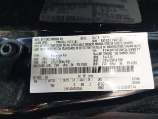2016 Ford Focus SE with VIN 1FADP3F28GL349817, listed as a IAAI auction lot 42016215 with 68,816 mi miles and . Bid and sale history available at DreamBid. Image 9.