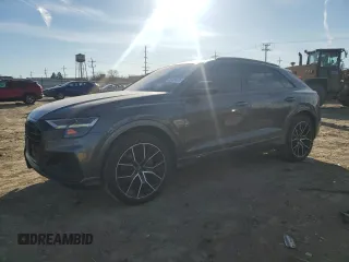 2019 Audi Q8 Premium Plus with VIN WA1EVAF16KD023527, listed as a Copart auction lot 42434675 with 86,163 mi miles and Salvage Title. Bid and sale history available at carsss.com. Image 1.