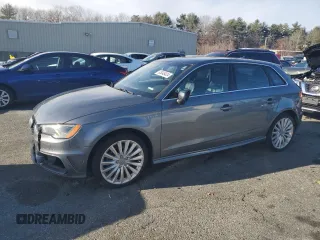 2016 Audi A3 e-tron Premium Plus with VIN WAUTPBFF1GA050603, listed as a Copart auction lot 83048424 with 89,453 mi miles and Salvage Title. Bid and sale history available at DreamBid. Image 1.