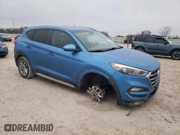 2018 Hyundai Tucson SEL Plus with VIN KM8J33A45JU600159, listed as a Copart auction lot 43227605 with 92,850 mi miles and Salvage Title. Bid and sale history available at carsss.com. Image 4.