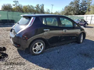 2011 Nissan LEAF SL with VIN JN1AZ0CP7BT007227, listed as a Copart auction lot 42256535 with 0 mi miles and Clean Title. Bid and sale history available at carsss.com. Image 3.