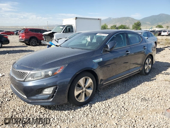 2014 Kia Optima Hybrid EX with VIN KNAGN4AD2E5069689, listed as a Copart auction lot 58657174 with 193,658 mi miles and Salvage Title. Bid and sale history available at carsss.com. Image 1.