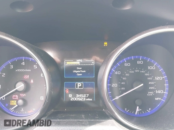 2015 Subaru Legacy Premium with VIN 4S3BNBD67F3025375, listed as a IAAI auction lot 42177333 with 200,923 mi miles and . Bid and sale history available at DreamBid. Image 7.