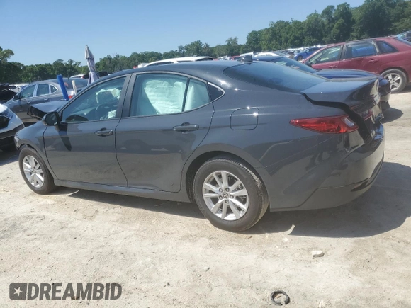 2025 Toyota Camry LE with VIN 4T1DAACK2SU506471, listed as a Copart auction lot 52169905 with 9,574 mi miles and Non Repairable. Bid and sale history available at carsss.com. Image 2.