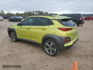 2019 Hyundai Kona Ultimate with VIN KM8K53A50KU274540, listed as a Copart auction lot 84344054 with 61,229 mi miles and Salvage Title. Bid and sale history available at carsss.com. Image 2.
