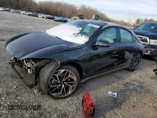 2023 Hyundai IONIQ 6 SEL with VIN KMHM34AC1PA025787, listed as a Copart auction lot 86628914 with 32,185 mi miles and Salvage Title. Bid and sale history available at carsss.com. Image 1.