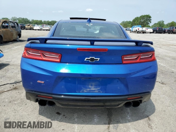 2017 Chevrolet Camaro 2SS with VIN 1G1FH1R76H0122035, listed as a Copart auction lot 57768925 with 56,463 mi miles and Salvage title. Bid and sale history available at DreamBid. Image 6.