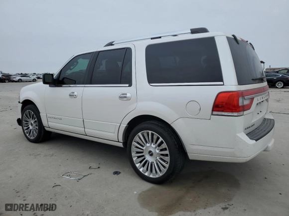 2015 Lincoln Navigator with VIN 5LMJJ2JTXFEJ11990, listed as a Copart auction lot 89216035 with 148,269 mi miles and Salvage Title. Bid and sale history available at carsss.com. Image 2.