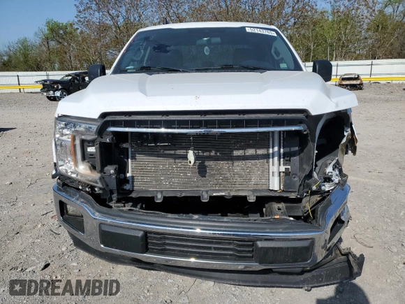 2020 Ford F-150 XL with VIN 1FTEX1C52LKF57905, listed as a Copart auction lot 52143765 with 76,855 mi miles and Salvage Title. Bid and sale history available at DreamBid. Image 5.