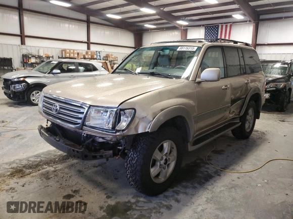 2005 Toyota Land Cruiser z VIN JTEHT05J652076132, wystawiony jako Copart lot #88116315 z przebiegiem 271 248 mil mil oraz Szkoda całkowita • Salvage title. Historia ofert i sprzedaży dostępna na DreamBid. Obrazek 1.