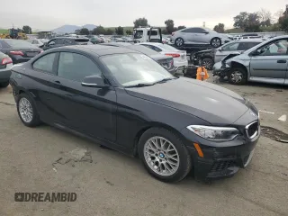 2016 BMW 2 Series 228i with VIN WBA1F9C57GV544925, listed as a Copart auction lot 44940625 with 54,982 mi miles and Salvage Title. Bid and sale history available at DreamBid. Image 4.