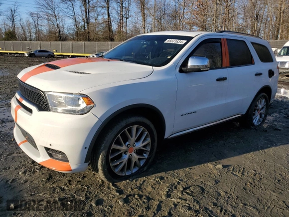 2014 Dodge Durango Citadel with VIN 1C4SDJET0EC391064, listed as a Copart auction lot 86631634 with 147,252 mi miles and Salvage Title. Bid and sale history available at DreamBid. Image 1.