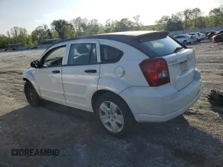 2007 Dodge Caliber SXT with VIN 1B3HB48B77D554179, listed as a Copart auction lot 51833605 with 116,067 mi miles and Salvage Title. Bid and sale history available at DreamBid. Image 2.
