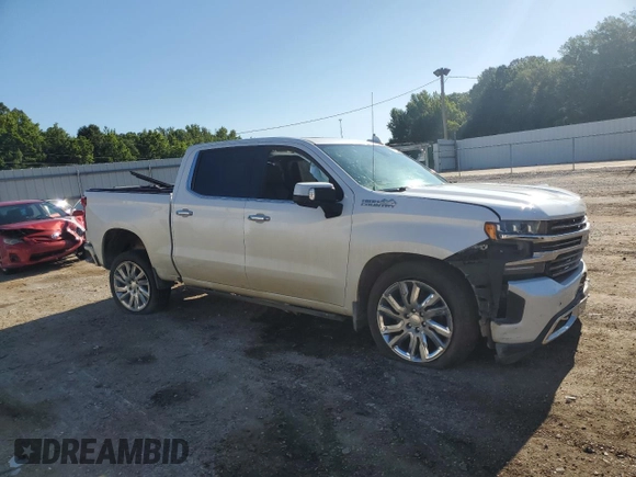 2020 Chevrolet Silverado 1500 High Country with VIN 3GCUYHEL7LG187376, listed as a Copart auction lot 62342924 with 103,098 mi miles and Salvage Title. Bid and sale history available at carsss.com. Image 4.