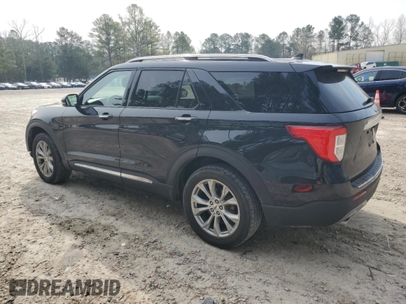 2021 Ford Explorer Limited with VIN 1FMSK8FH9MGB36120, listed as a Copart auction lot 48853855 with 91,465 mi miles and Salvage Title. Bid and sale history available at carsss.com. Image 2.