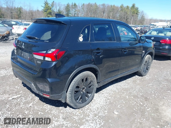2022 Mitsubishi Outlander Sport ES with VIN JA4ARUAU0NU012470, listed as a IAAI auction lot 41822232 with 62,121 mi miles. Bid and sale history available at carsss.com. Image 4.