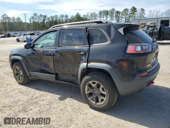 2019 Jeep Cherokee Trailhawk Elite with VIN 1C4PJMBX2KD311549, listed as a Copart auction lot 47108225 with 49,421 mi miles and Salvage Title. Bid and sale history available at carsss.com. Image 2.