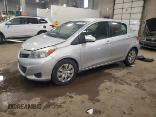 2014 Toyota Yaris L with VIN JTDKTUD38ED578696, listed as a Copart auction lot 46115795 with 123,461 mi miles and Salvage Title. Bid and sale history available at carsss.com. Image 1.