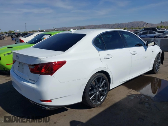 2014 Lexus GS 350 with VIN JTHBE1BL1E5043231, listed as a IAAI auction lot 41986141 with 139,842 mi miles. Bid and sale history available at carsss.com. Image 4.