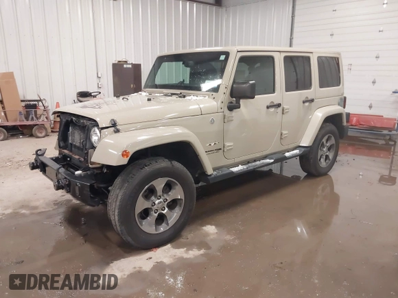 2018 Jeep Wrangler JK Unlimited Sahara with VIN 1C4HJWEG4JL803516, listed as a IAAI auction lot 41127652 with 85,749 mi miles. Bid and sale history available at carsss.com. Image 18.