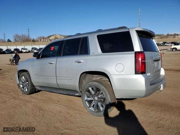 2016 Chevrolet Tahoe LTZ with VIN 1GNSKCKC5GR406056, listed as a Copart auction lot 48357515 with 0 mi miles and Salvage Title. Bid and sale history available at carsss.com. Image 2.