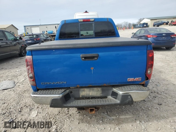 2006 GMC Canyon SLE1 with VIN 1GTDT136368288105, listed as a Copart auction lot 45927765 with 233,116 mi miles and Clean Title. Bid and sale history available at carsss.com. Image 6.