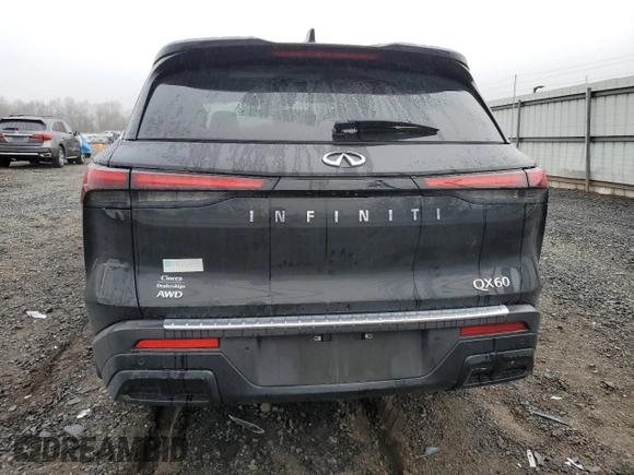 2024 Infiniti QX60 Pure with VIN 5N1DL1ES9RC335094, listed as a Copart auction lot 49795215 with Not provided miles and Salvage title. Bid and sale history available at DreamBid. Image 6.