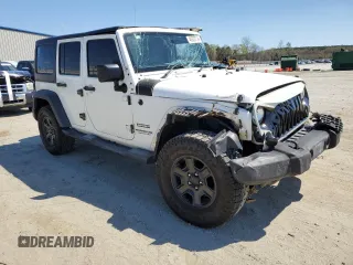 2015 Jeep Wrangler Unlimited Sport RHD with VIN 1C4BJWKG0FL690763, listed as a Copart auction lot 48823714 with 156,714 mi miles and Salvage title. Bid and sale history available at DreamBid. Image 4.